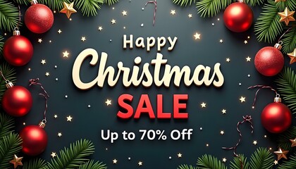Christmas sale up to 70% off post design