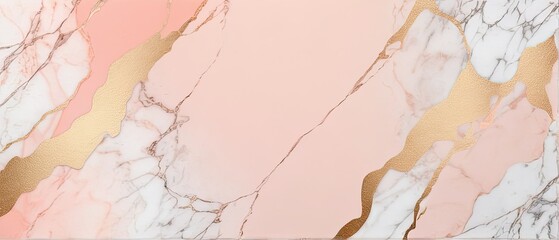 Abstract Pink and Gold Marble Texture