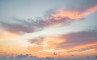 sunset over the city