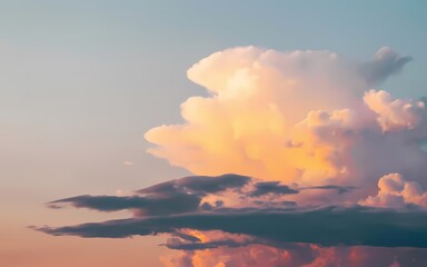 sunset sky with clouds