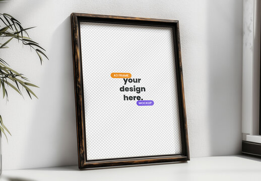 A3 Picture Frame Mockup with Generative AI