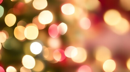 Obraz premium Abstract bokeh lights in soft pink, orange, blue, and purple hues.