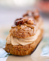 Individual Paris Brest Cake, French pastry