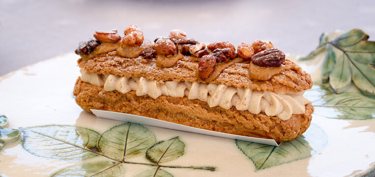 Individual Paris Brest Cake, French pastry