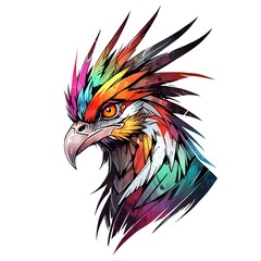 Abstract Colorful Eagle