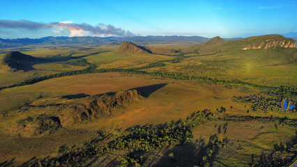 landscape with mountains