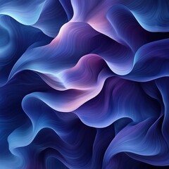 Obraz premium A high-resolution, minimalist abstract background featuring fluid waves of vibrant colors in shades of blue and purple.