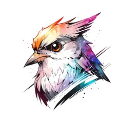 Naklejka premium Colorful Bird Illustration