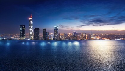 country skyline at night