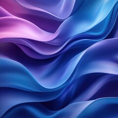 A high-resolution, minimalist abstract background featuring fluid waves of vibrant colors in shades of blue and purple.
