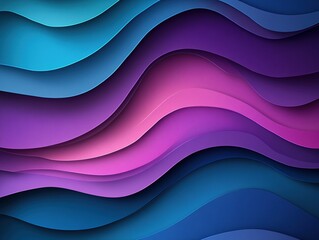 A high-resolution, minimalist abstract background featuring fluid waves of vibrant colors in shades of blue and purple.