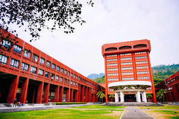 Kaohsiung, Taiwan, Republic of China, 01 25 2024: The landscape of National Sun Yat-sen University (NSYSU). It is is a public research university located in Sizihwan, Kaohsiung. © Feng