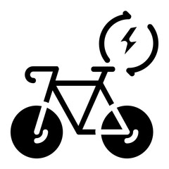 electric bicycle icon