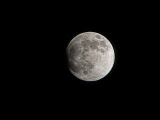 Fototapeta premium full moon over black