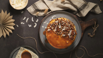 Delicious caramel cake
