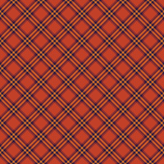 Modern Autumn Plaid Check Seamless Pattern - Cute plaid check repeating pattern design