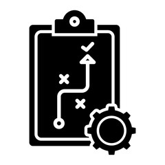 Strategy icon with glyph style