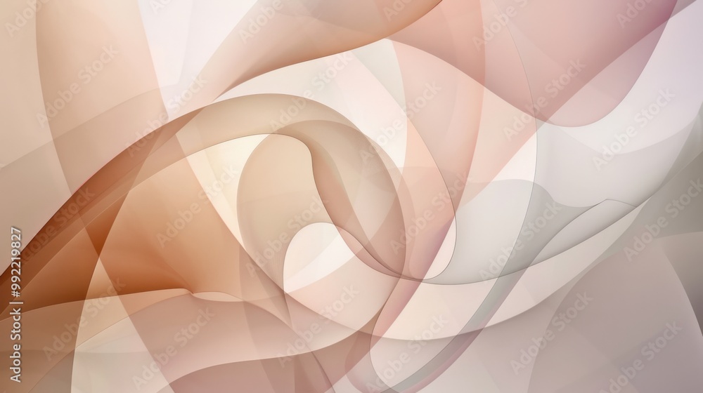 Poster abstract geometric background with overlapping lines and shapes, creating a sense of depth and movem