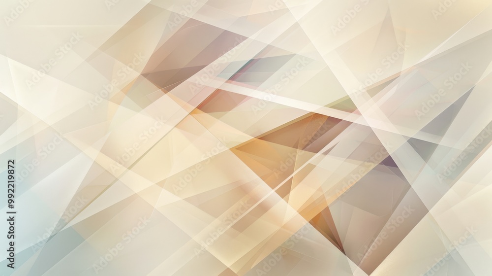 Poster abstract geometric background with overlapping lines and shapes, creating a sense of depth and movem