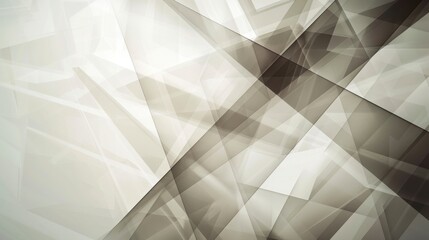 Fototapeta premium Abstract geometric background with overlapping lines and shapes, creating a sense of depth and movement in soft, neutral tones