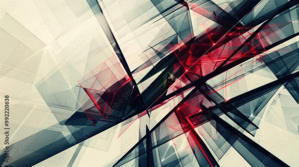 Poster creating a dynamic and modern visual effect
