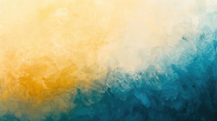 Obraz premium Abstract pastel gradient with gentle shades of yellow and blue, blending together for a warm and calming aesthetic