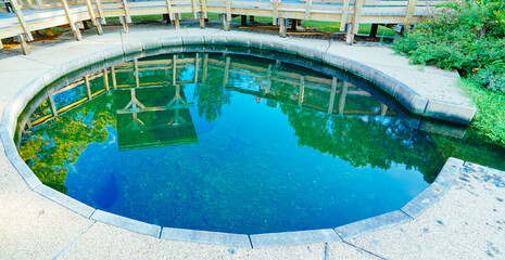 Wall Springs Park and Pinellas Trail in Palm Harbor in Pinellas county