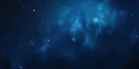 Fototapeta premium Blue sky with a lot of stars. The stars are scattered all over the sky. The sky is very dark and the stars are very bright