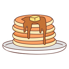 Pancake stack vector