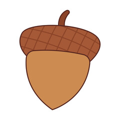 Vector colored walnut icon