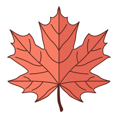 Naklejka premium autumn maple leaf