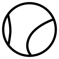 Tennis Ball Outline