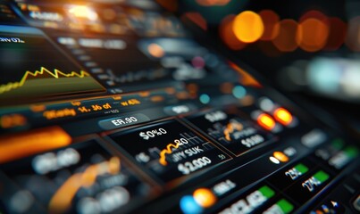 Naklejka premium Real-Time Currency Exchange Rates: A Snapshot of the Financial Market