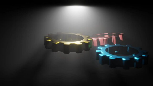 background with cinematic wheels, technology gears advancement of technology, wheels spinning, engine and gear