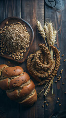Fototapeta premium bread and wheat