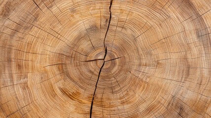 Naklejka premium The image is of a large piece of wood with a hole in the middle