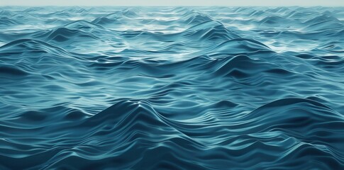 Serene Ocean Waves. Tranquil seascape concept