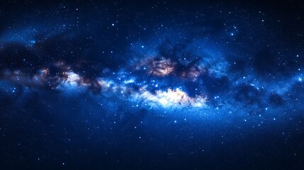 A stunning view of a galaxy filled with stars and nebulae.