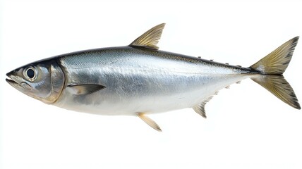 Obraz premium A large fish with a black head and silver body