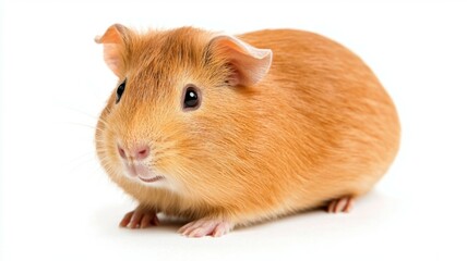 A small brown and white animal with a black nose