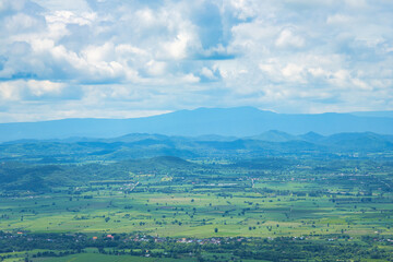 Obraz premium カオヤイのキャンプ場からの綺麗な景色 ナコーンラーチャシーマ・タイ Beautiful Khao Yai View at Nakhon Ratchasima