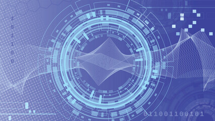 digital futuristic cyber technology abstract background