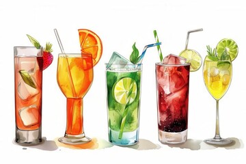 Classy Cocktail Party. Sophisticated drinks invitation high detailed drink concept