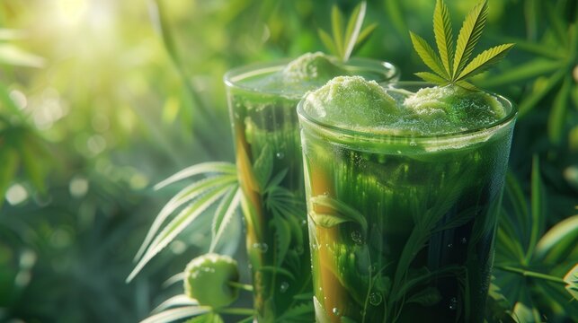 Kratom Energy Drink Delight. High-Detailed Beverage Concept