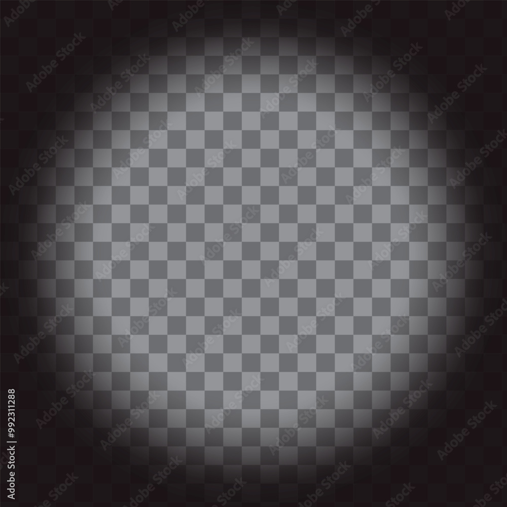 Aufkleber glowing circle. transparent background. gradient shadow. vector glow.