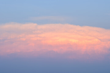 Beautiful cloud in the sky in the evening