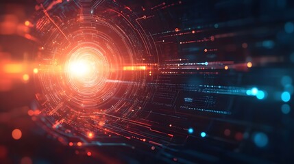 Obraz premium great light futuristic computer technology business background.