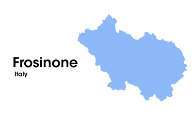 frosinone map italy