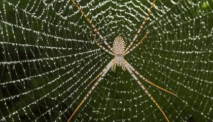 Obraz premium Golden Spider Web