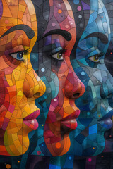 Obraz premium Illustrations that represent diversity, inclusion, and acceptance of differences in society.